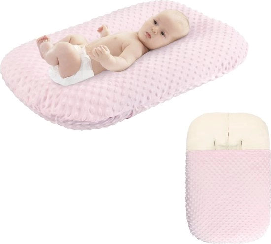 Coperta per lettino per neonati con fodera rimovibile e tessuto Minky a punti.
