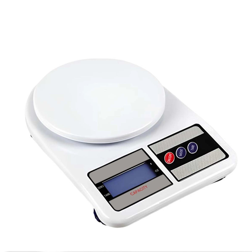 Bilancia da Cucina Digitale 10 kg Max con Schermo LCD HD e Funzioni Tara Bianco Avizar