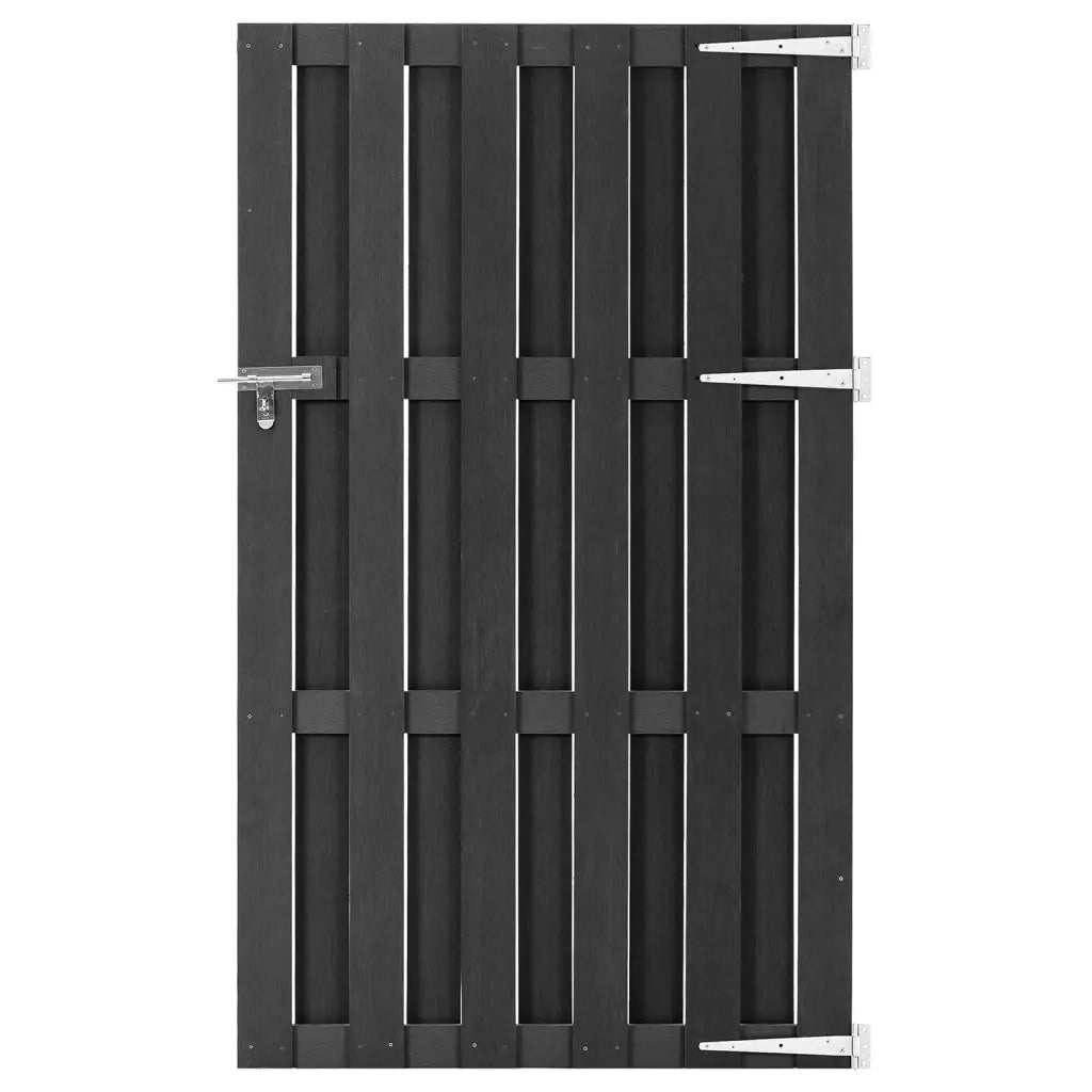 Cancello da Giardino in WPC 100x180 cm Grigio cod mxl 54490