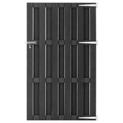Cancello da Giardino in WPC 100x180 cm Grigio cod mxl 54490