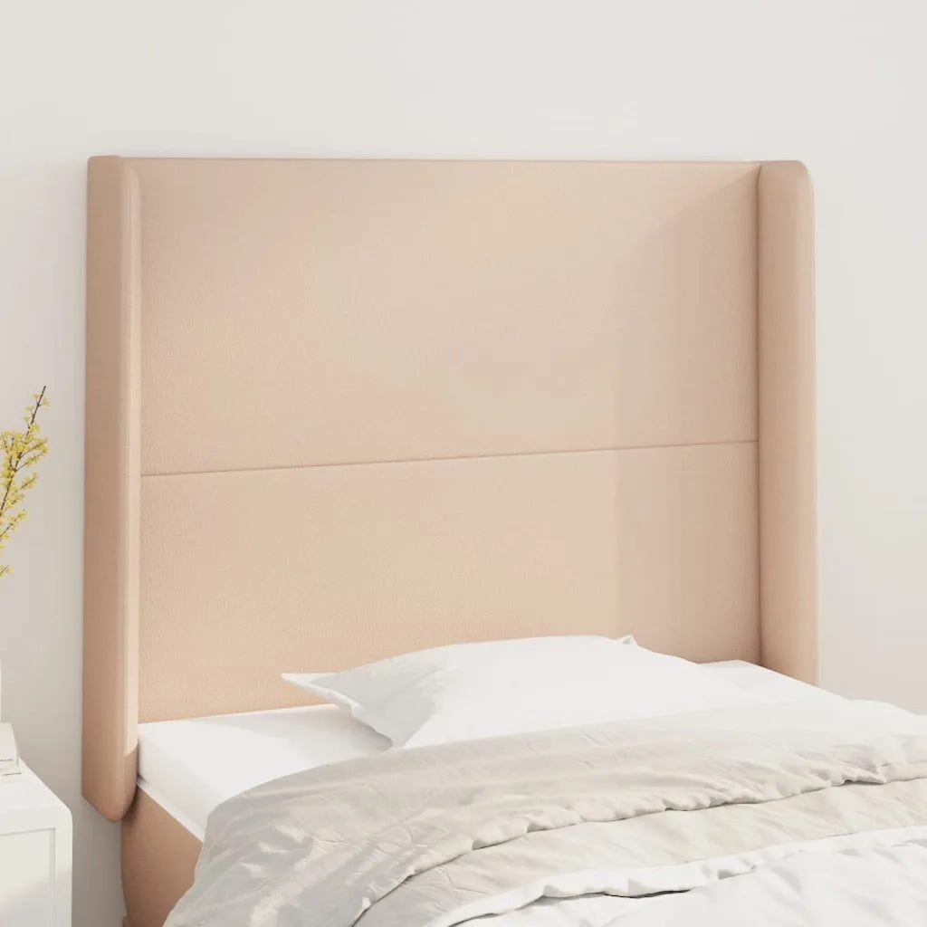 Testiera | Testata ad Orecchio Cappuccino 103x23x118/128 cm in Similpelle