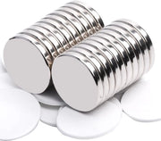 Magnetici autoadesivi - neodimio - forti - 20 pezzi - rotondi - 20 x 3 mm
