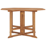 Tavolo da Giardino Pieghevole 110x110x75 cm in Massello di Teak 318480