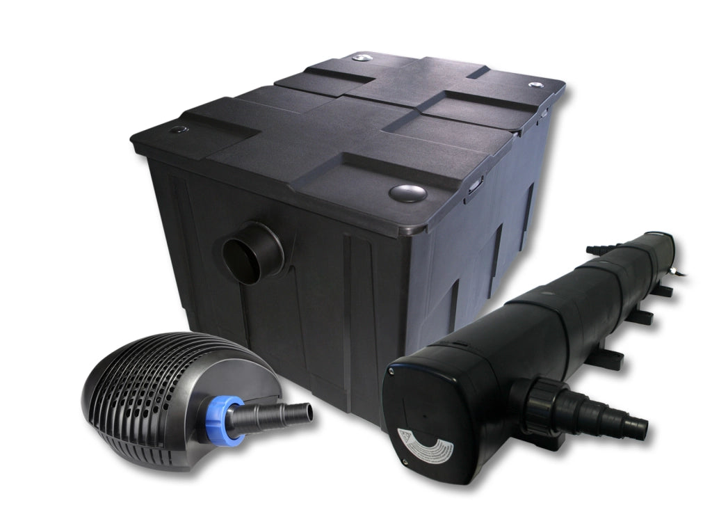 Set Filtro per laghetto da 60.000 l Chiarificatore 72W Pompa ECO 40W
