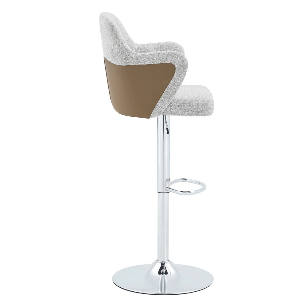 Set 2 Sgabelli da Bar Regolabili ¨C MINIMAL ¨C Imbottiti con Braccioli, Girevoli 360¡ã, Altezza Regolabile