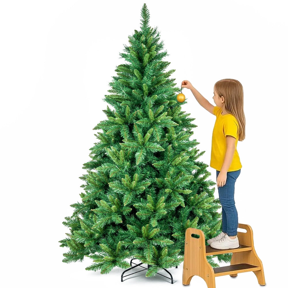 Albero di Natale Verde Canberra 180 cm Foltissimo con 750 Punte Rami Innesto