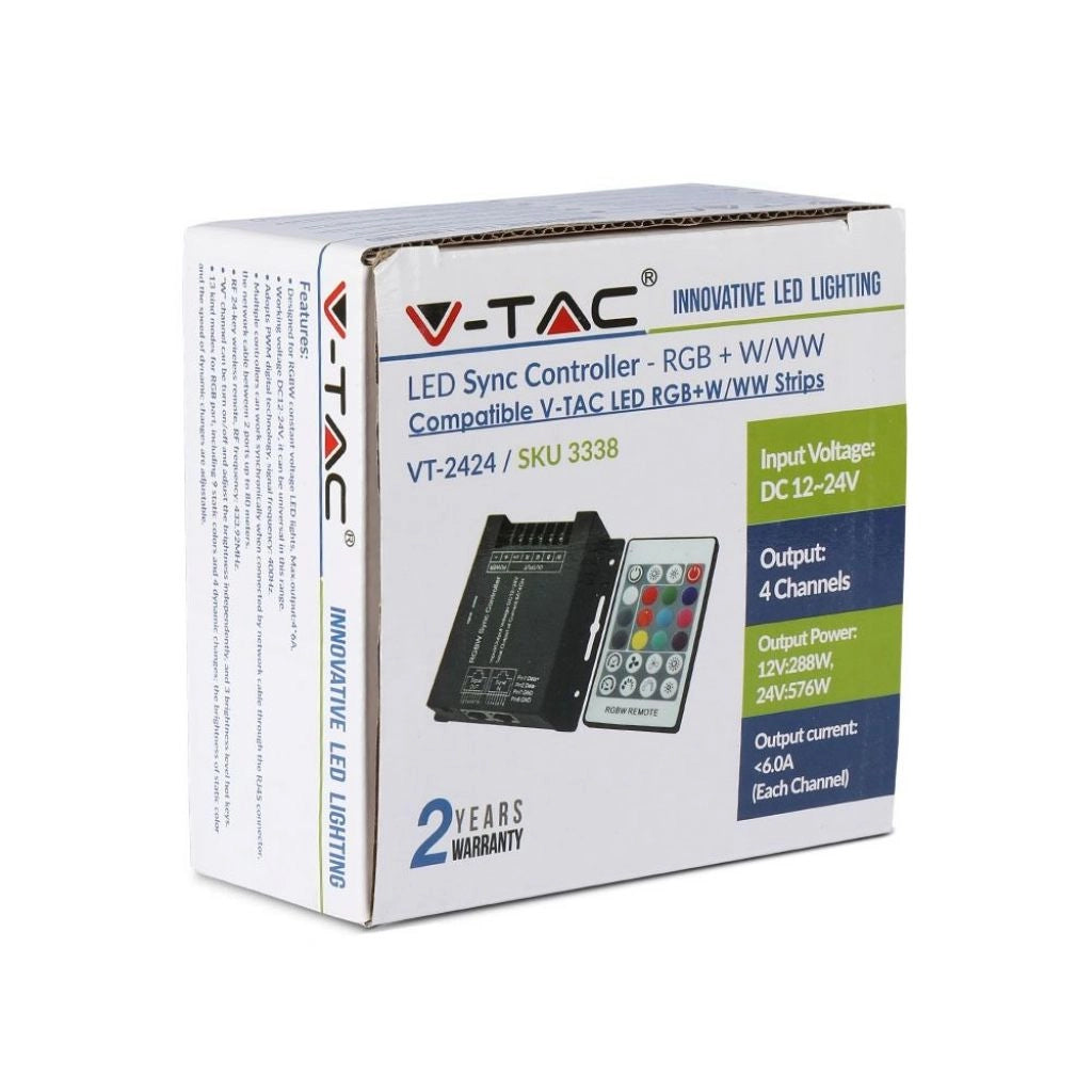 Controller di sincronizzazione RGBW LED con Dimmer da 24b BF