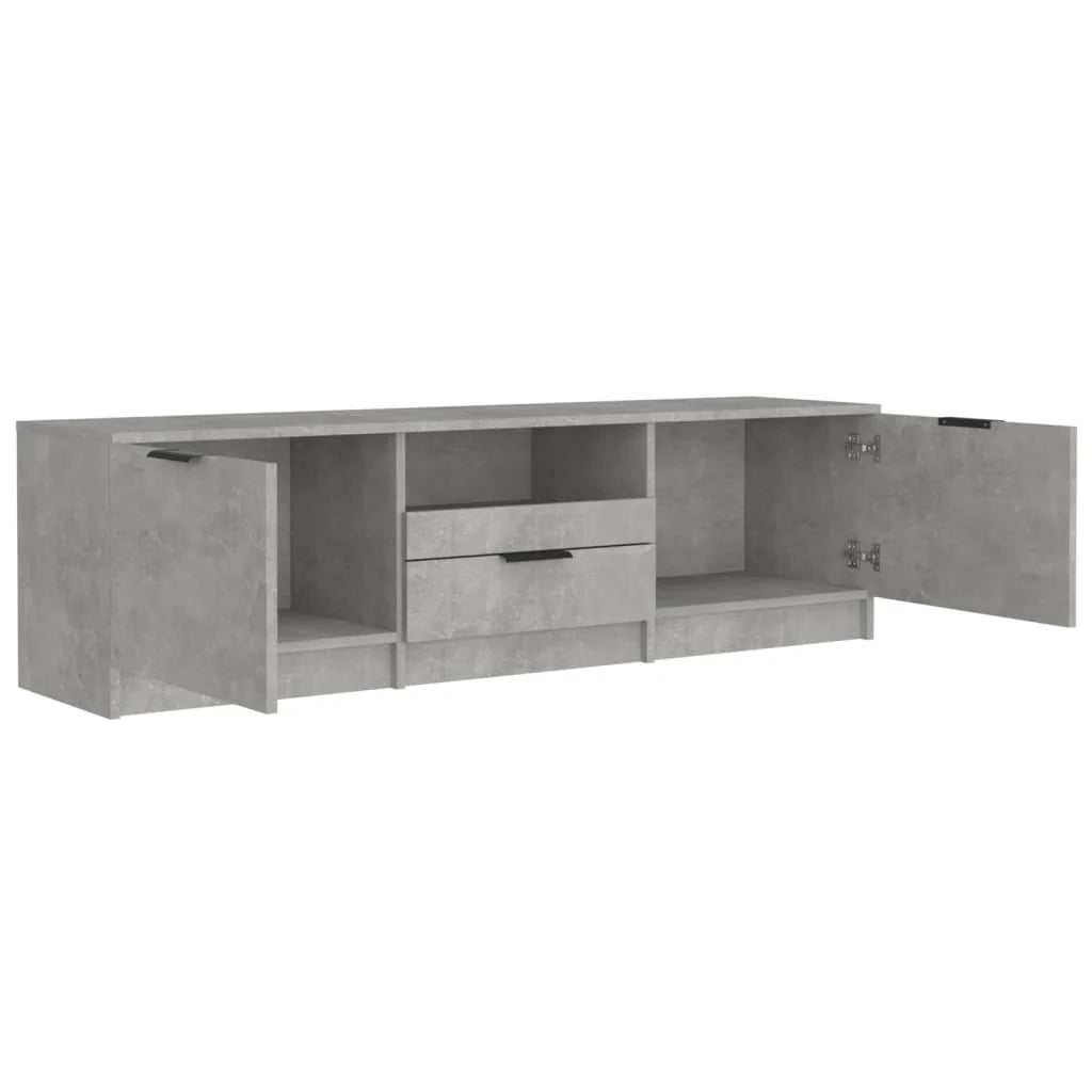 Mobile TV multimediale mensola TV credenza TV per sala da pranzo soggiorno camera da letto 140 x 35 x 40 cm legno ingegnerizzato grigio 02_0025920
