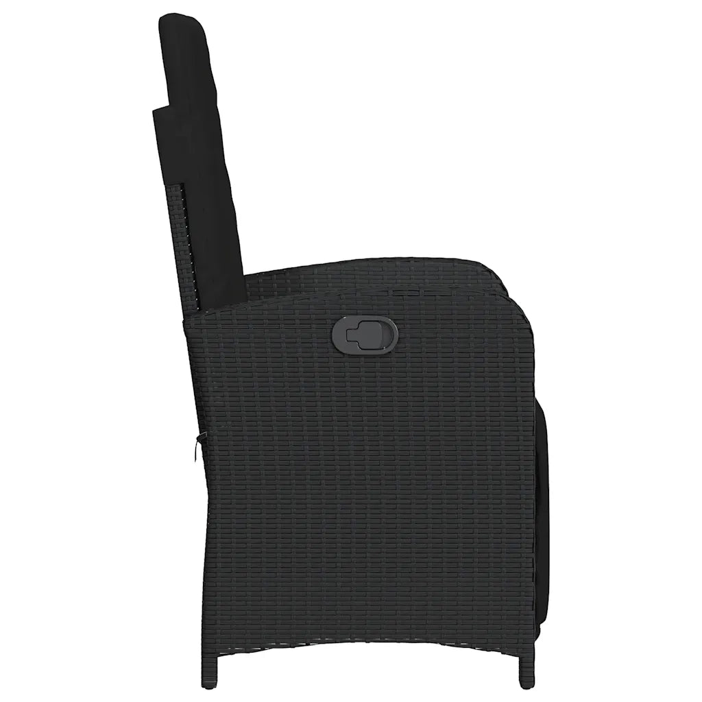 Sedie da Giardino Reclinabili 2 pz | Sedie da Esterno con Poggiapiedi Polyrattan