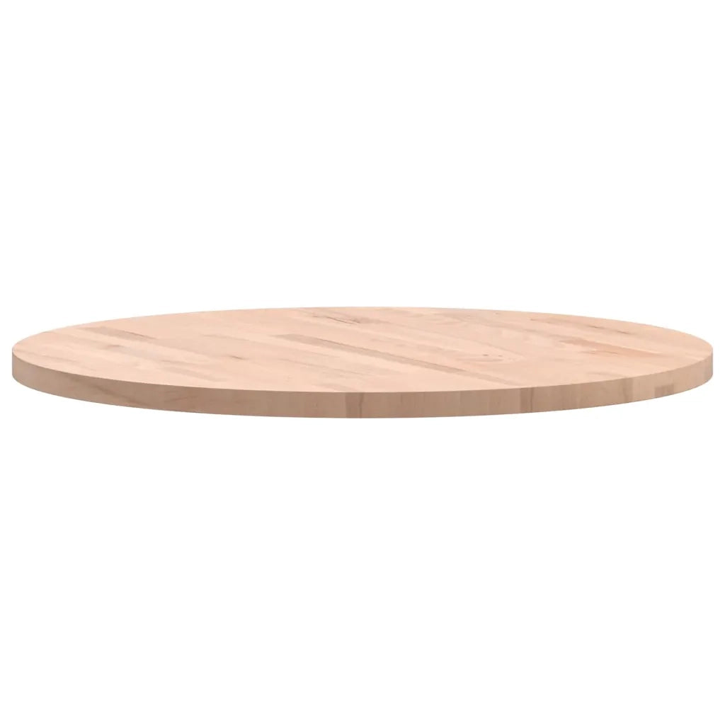 Piano per Tavolo Ø70x2,5 cm Rotondo in Legno Massello di Faggio 355917