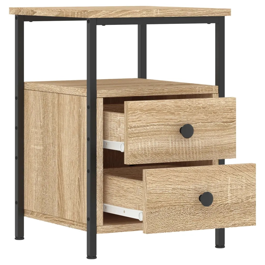 Comodino | Armadio da Notte | Mobiletto da notte Rovere Sonoma 34x35,5x50 cm in Legno Multistrato