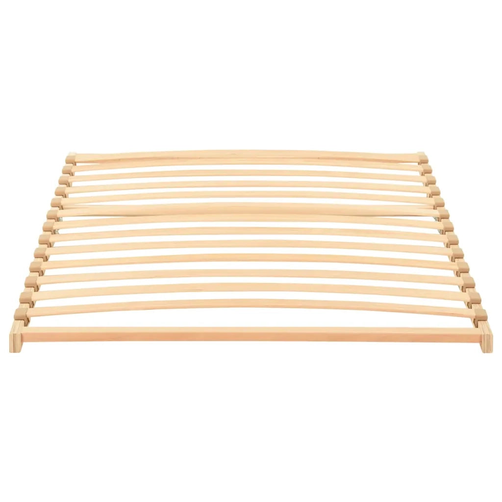 vidaXL Base a doghe Marrone 100 x 190 cm Legno massello di faggio