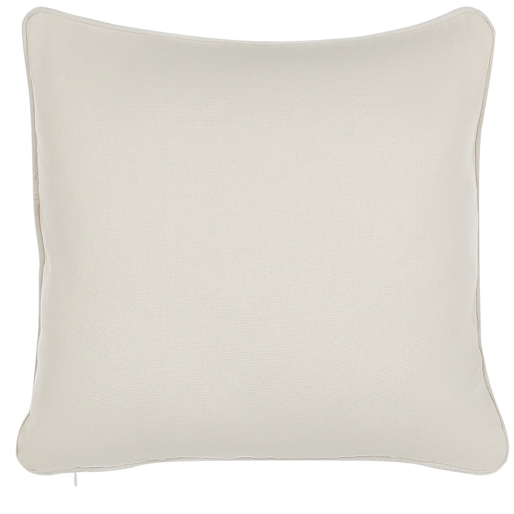 Set di 2 cuscini in tessuto bianco misto cotone e poliestere 45 x 45 cm decorativo morbido accessorio per la casa tinta unita
