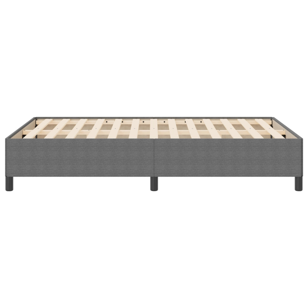 Struttura Letto Grigio Chiaro 160x200 cm Tessuto Vellutato