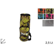 Trade Shop - Sacca Borsa Porta Bottiglie Termica 2,5 Lt Mimetico Spiaggia Mare Freddo Caldo -