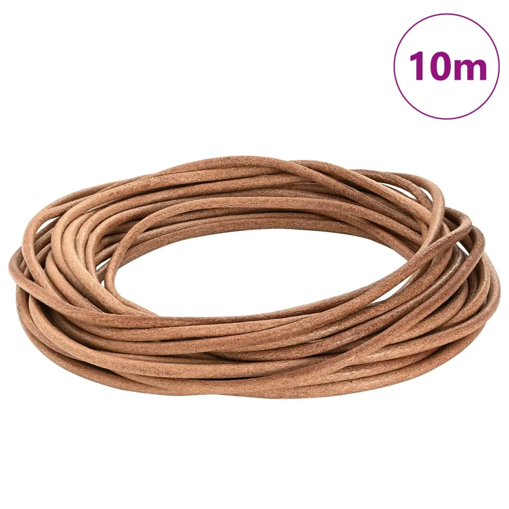 Cordino in Pelle Marrone ?5 mm x 10 m Pelle CFW8858373