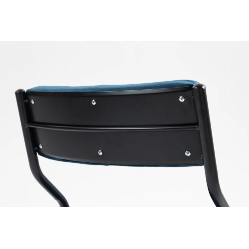 Sedie Pieghevoli con Cuscino Set 2 Pezzi ¨C MINIMAL ¨C Blu, Imbottite, Portatili