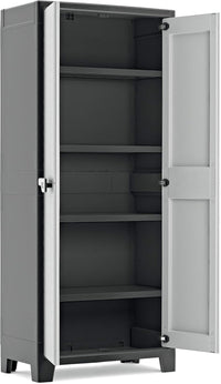 Armadio 4 Ripiani 80x44x182 cm Keter Titan Alto XL Grigio