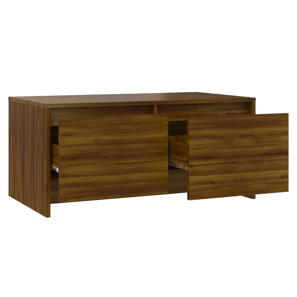 Tavolino da Salotto Rovere Marrone 90x50x41,5 cm in Truciolato cod mxl 18249