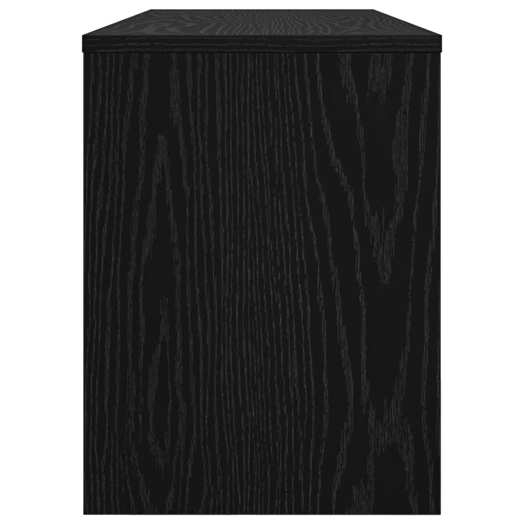 Mobile TV rettangolare moderno con contenitore funzionale 100 x 30 x 40 cm in legno di rovere nero 02_0058378