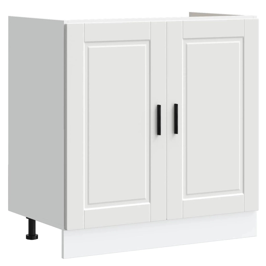 Mobiletto per lavabo Porto 2 pz Bianco 80 x 46 x 81,5 cm 3315021