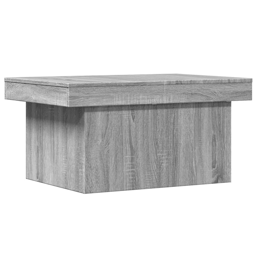 Tavolino da Salotto Grigio Sonoma 80x55x40 cm Legno Multistrato 840868