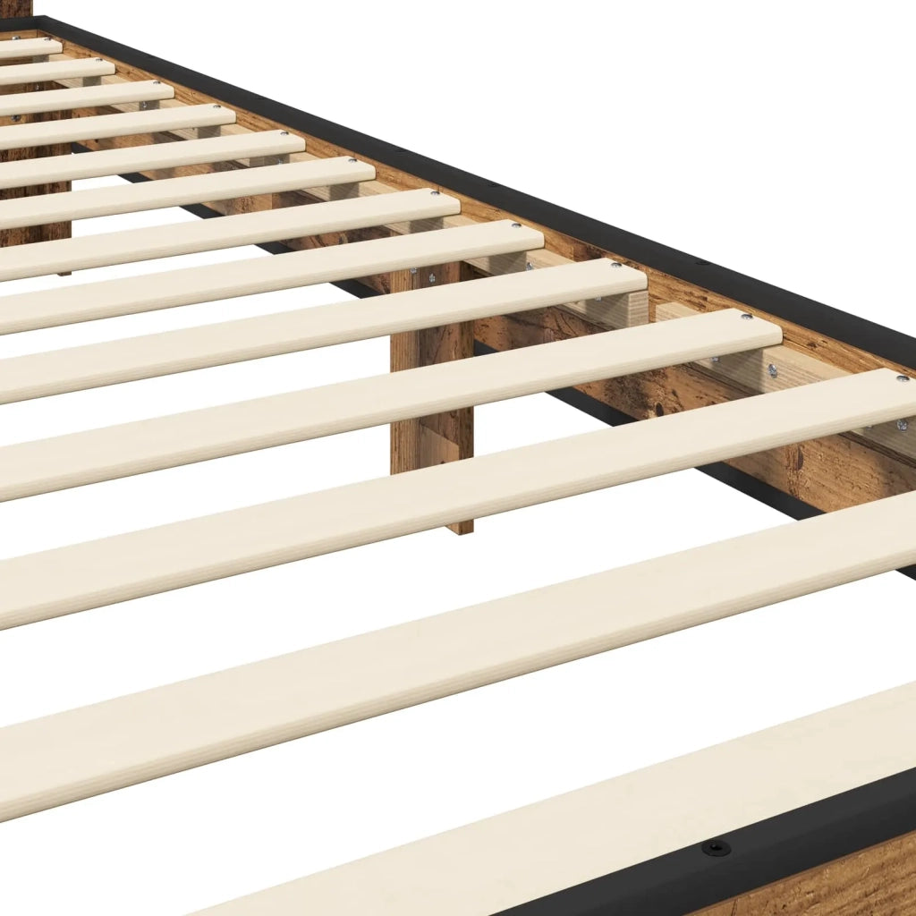 Struttura letto con testata Legno antico 80 x 200 cm 8009091