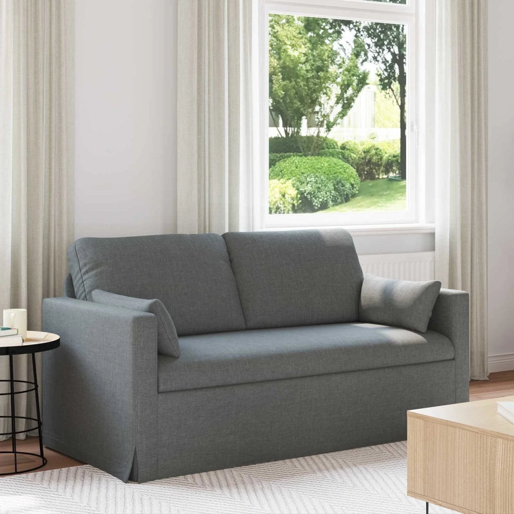 Divano | Divano da soggiorno | Sofa Grigio scuro 158 x 78 x 80 cm Tessuto