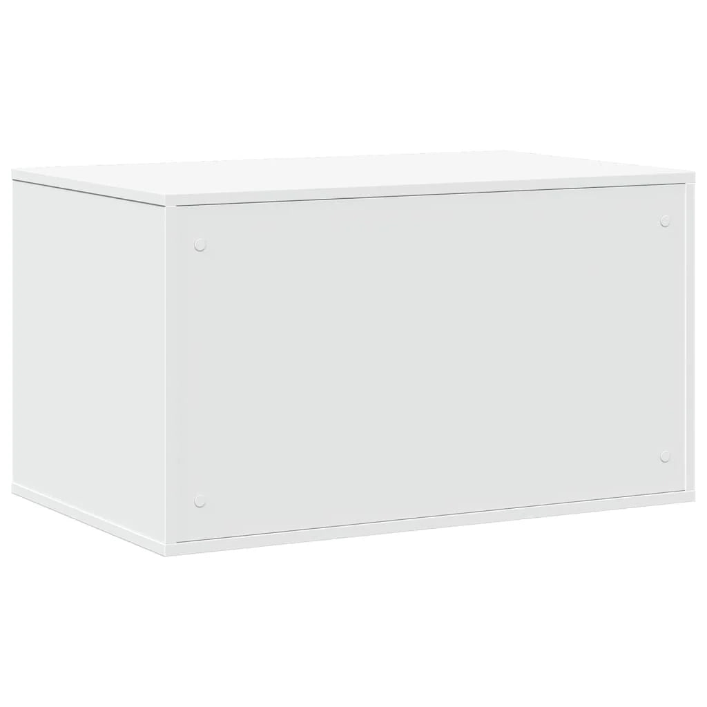 Mobiletto per lettiera per gatti in legno ingegnerizzato bianco 02_0043313