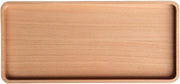 Piattaforma di servizio in legno decorativo - Piastrella a forma di candela rettangolare - Piatti da portata per feste - Accessori di arredamento per la casa - Tavolo salotto o tavolo da bagno - 26 x 12 cm