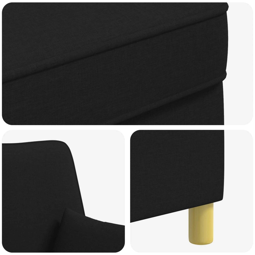Poltrona con cuscini Nero Tessuto 42043506