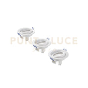 KIT  3 PEZZI  INCASSI LED MATRIX ORIENTABILI BIANCHI 3 LUCI ATTACCO GU10 5W 3X430LM 3000K 10X8X10,5CM