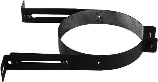 Supporto per camino a parete con chiusura del canale fumario e sostegno per camino a parete, fissaggio per camino aperto, supporto per tubo di camino (15 cm)