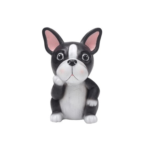 Accessori per cani - Supporto occhiali bulldog - Ideale per ufficio casa - Nero - Decorativo piedino - Perfetto per occhiali