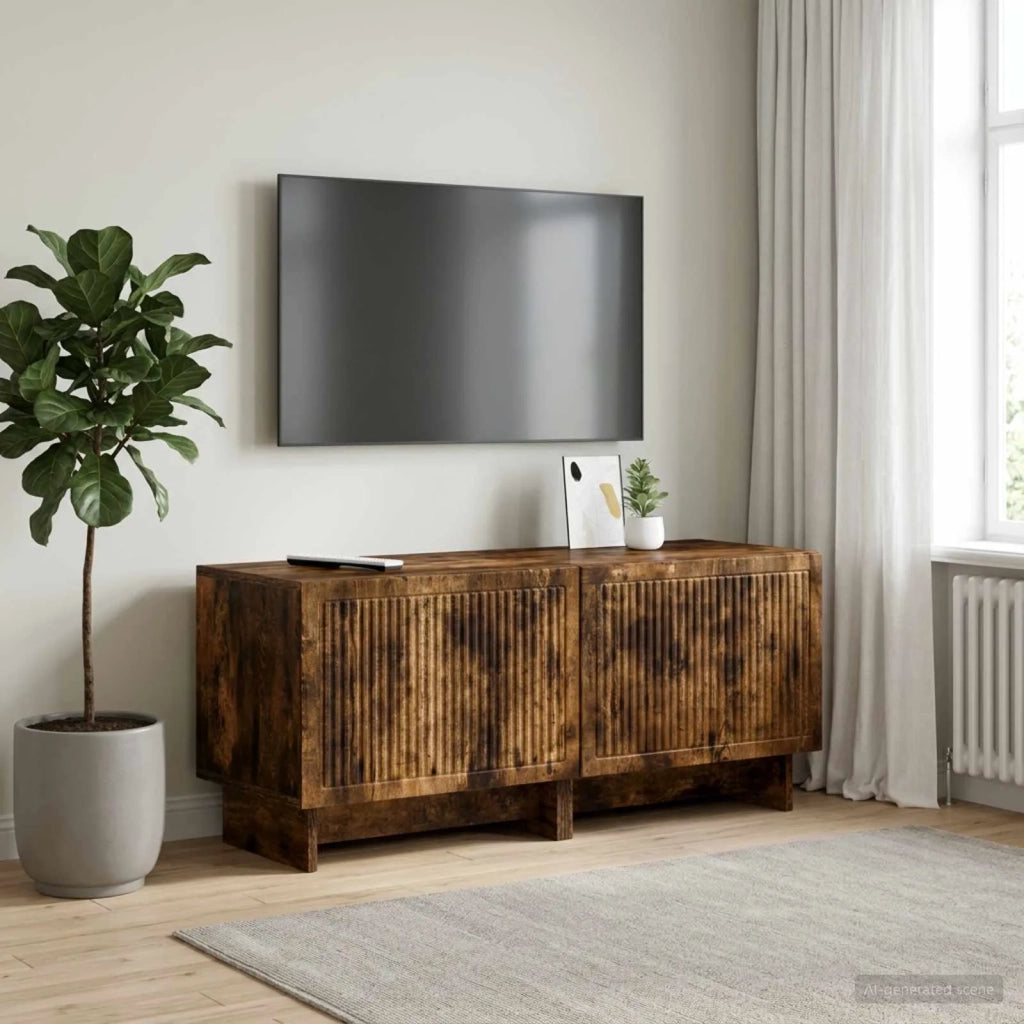 Mobile TV Rovere Fumo Legno ingegnerizzato 896020