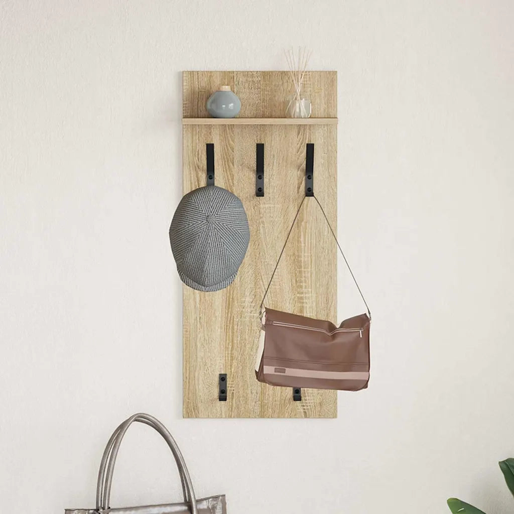 Appendiabiti a muro Rovere Sonoma 40 x 10 x 90 cm 874453