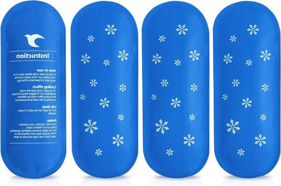 Pacco di Gel per Congelamento per Diabete - 4 Pezzi di Pacco di Gel Rinnovabile per Borsa per Insulina da Viaggio