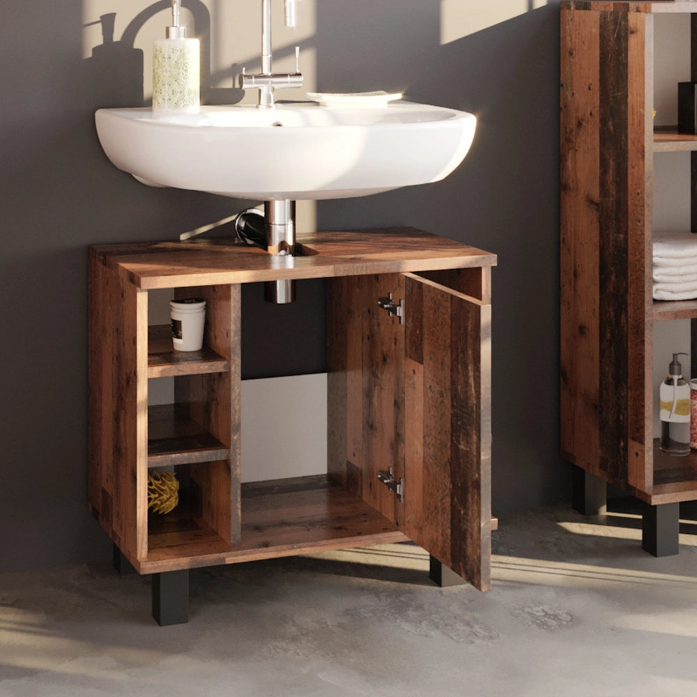 Mobile sottolavabo per bagno Fynn Legno antico 60 x 54 cm Vicco