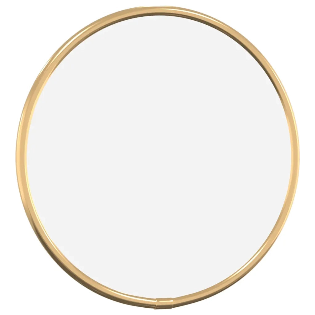 Specchio da Parete Dorato Ø 20 cm Rotondo 348178
