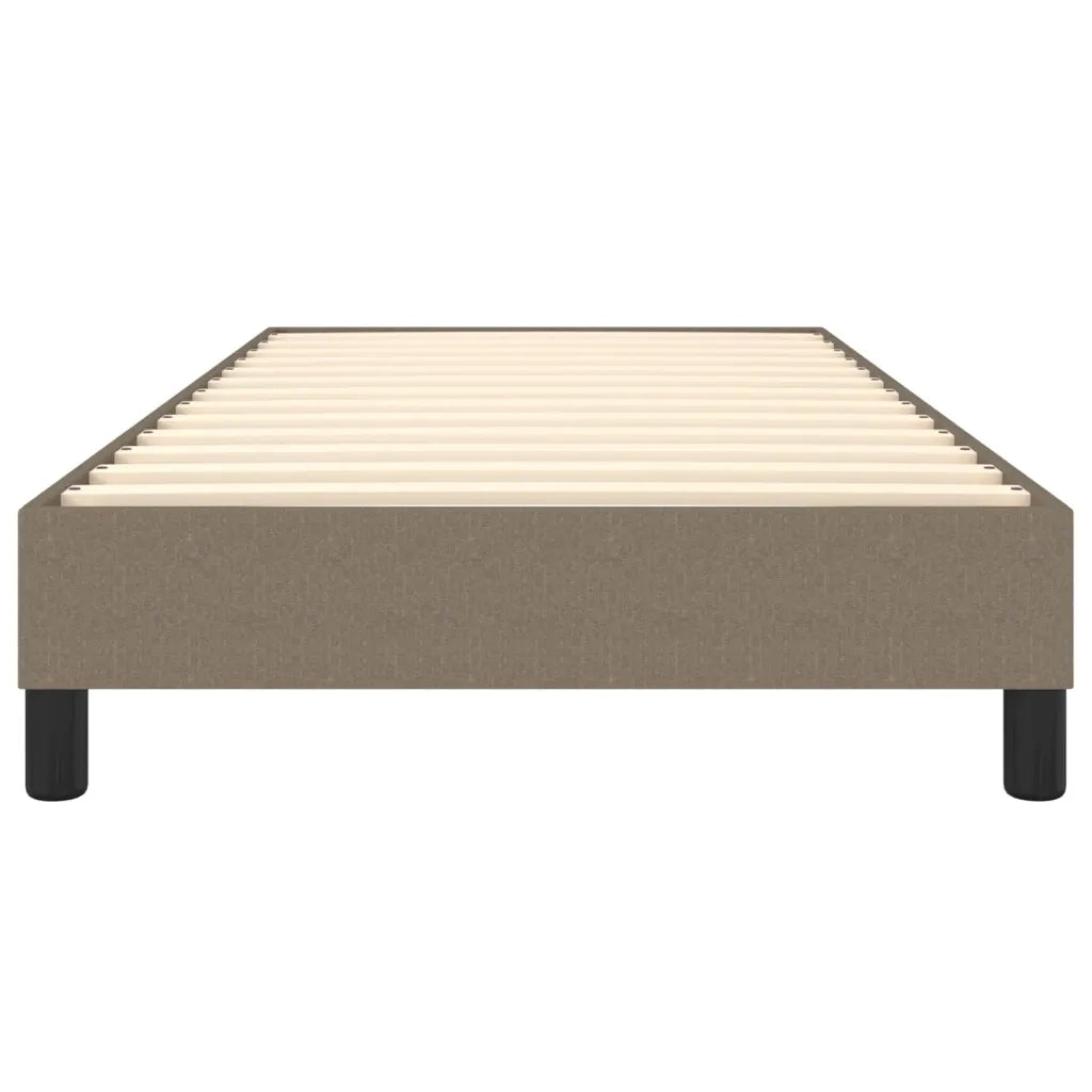 Struttura Letto a Rete a Molle-Giroletto Tortora 90x190 cm Tessuto 439712