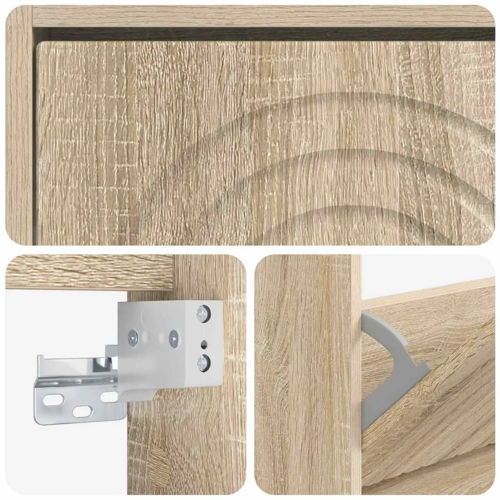 Mobiletto per Scarpe da Muro ALKMAAR 71 x 17 x 43 cm 896187