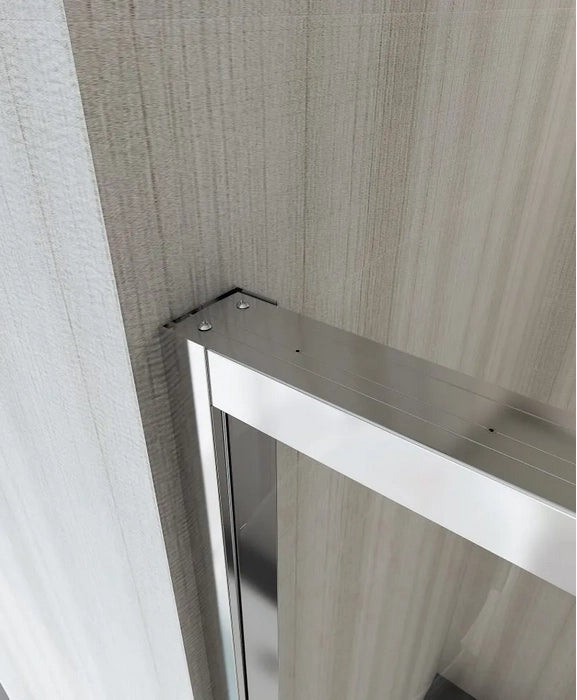 Porta Doccia Scorrevole Soft Close Cristallo 8mm Trasparente, Cromo h200 Gelas Trasparente 8mm,Cromo lucido,120 cm,200 cm
