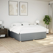 Giroletto senza Materasso-Struttura Letto Grigio Chiaro 180x200 cm Tessuto 155046