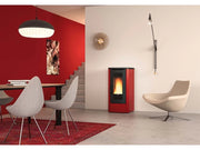 1pz extraflame stufa a pellet dahiana vfs col. bordeaux cod:ferx.vit50529