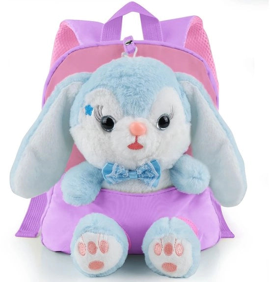 Borsa per bambini con plaid in piuma - rimovibile - per scuola materna - borsa per bambini con disegno - mini-borsa per bambini - per bambini dai 1 ai 5 anni