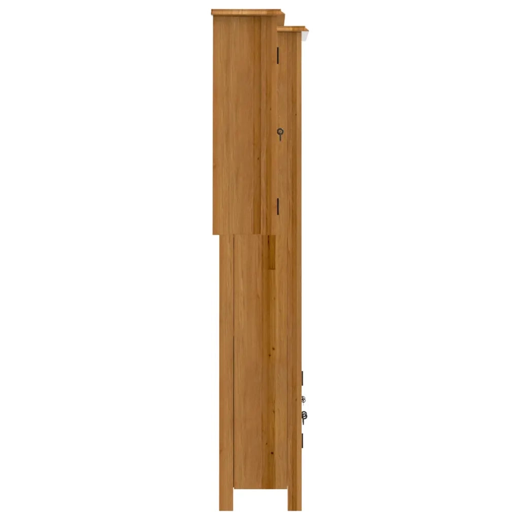Set Mobili da Bagno 2 pz in Legno Massello di Pino 3223460