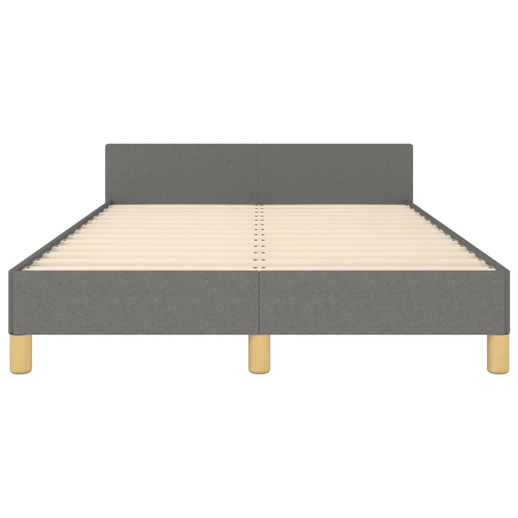 Giroletto senza Materasso Grigio Scuro 120x190 cm in Tessuto