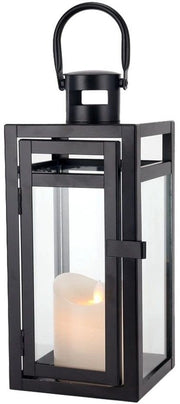 Lanterna 30cm Alta - Acciaio Inossidabile - Sostegno Candelabro - Decorativo - Interno/Esterno - Aspetto Antico