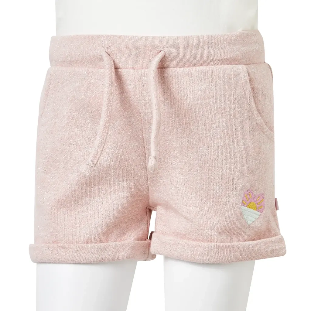 Pantaloncini per Bambini con Coulisse Rosa Chiaro Misto 128 CFW2351378