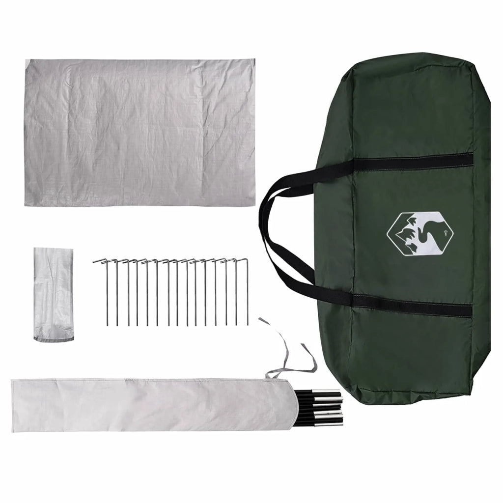 Tenda Capanna Verde militare 400 x 210 x 180 cm Poliestere 42028518